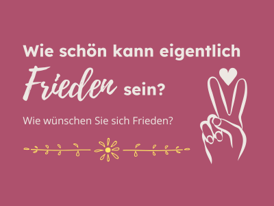 Wie schön kann eigentlich Frieden sein?